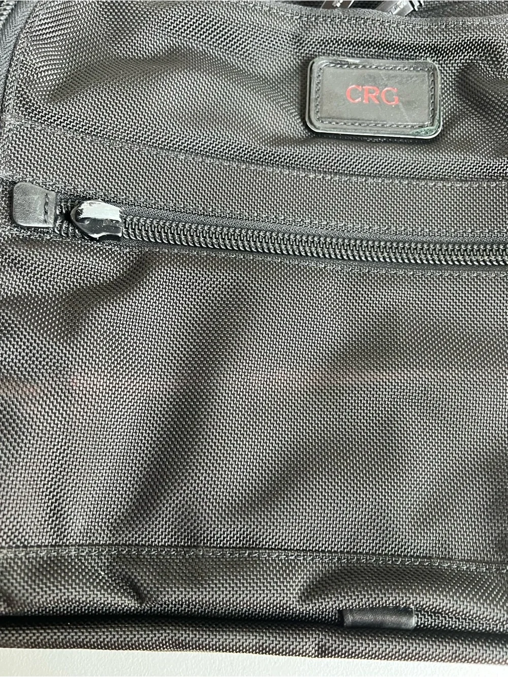 Tumi Alpha laptop briefcase black nylon business bag